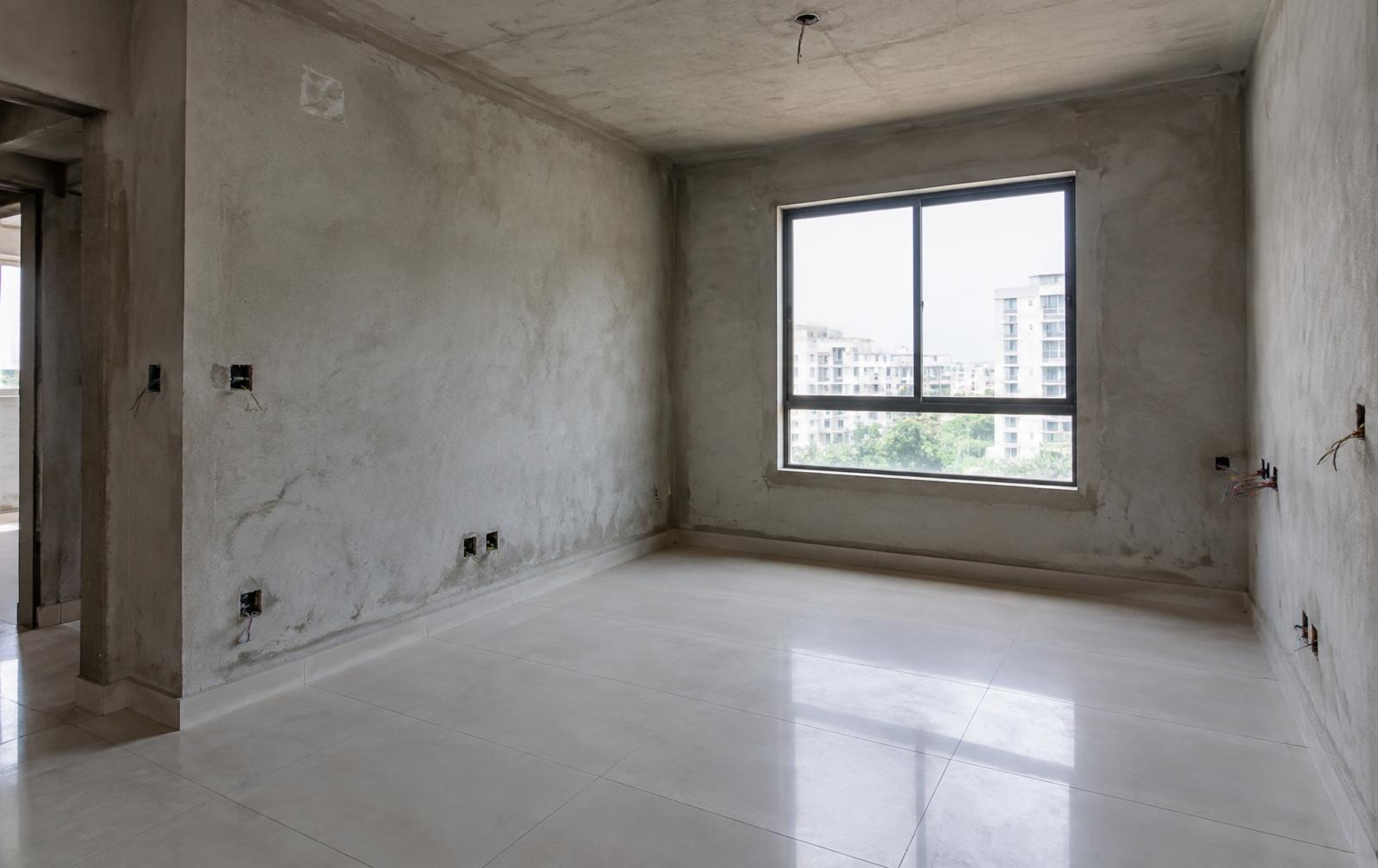 Bare room before interiors